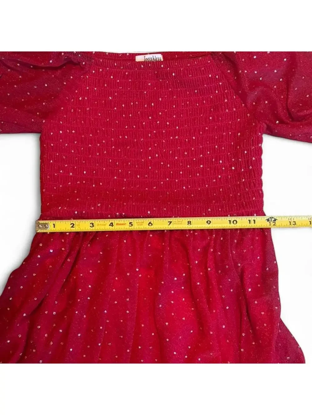 Speechless Girls Sz 12 Red Dress With Sequin Details Christmas Holiday Party